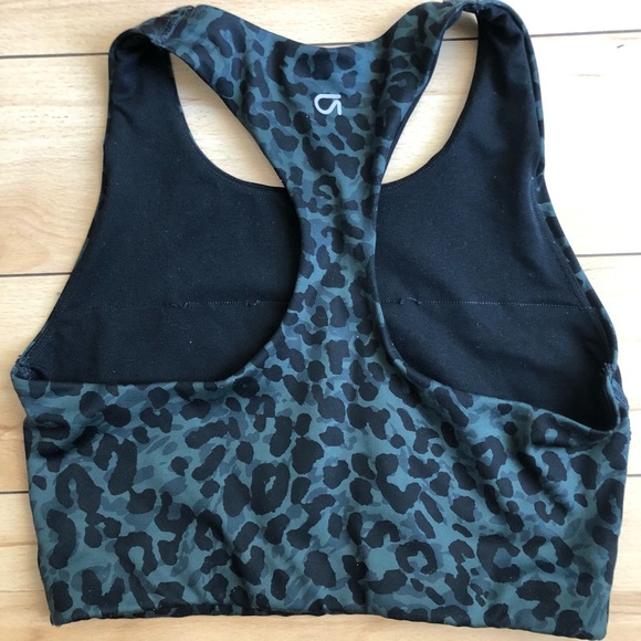 GAP Green Leopard Racer Back Top - Picture 2 of 2